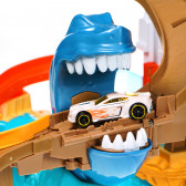 Pistă în formă de rechin cu mașini care schimbă culoarea Hot Wheels 99763 4