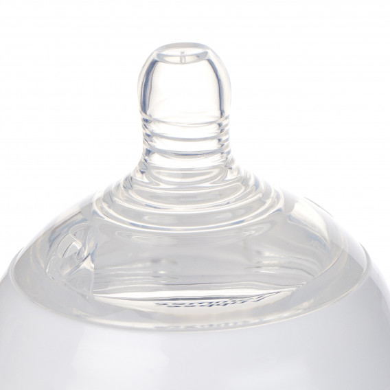 Sticlă de alimentare cu polipropilenă cu 1 tetină, alb, 0 + luni, 150 ml. Tommee Tippee 99856 15