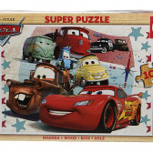 Puzzle 2D din lemn, filmul Mașini Cars 99928 4