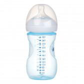 Sticlă din polipropilenă albastră din seria ”natural” de 260 ml, cu tetină - 2 găuri pentru bebelușiii de peste 1 luni Philips AVENT 99974 3